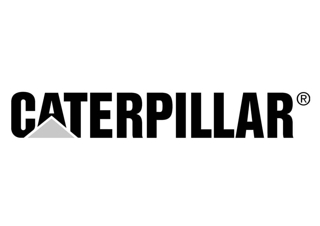 Logo resmi Caterpillar, mitra merek mesin heavy-duty berstandar global di Solusi Lancar Utama.