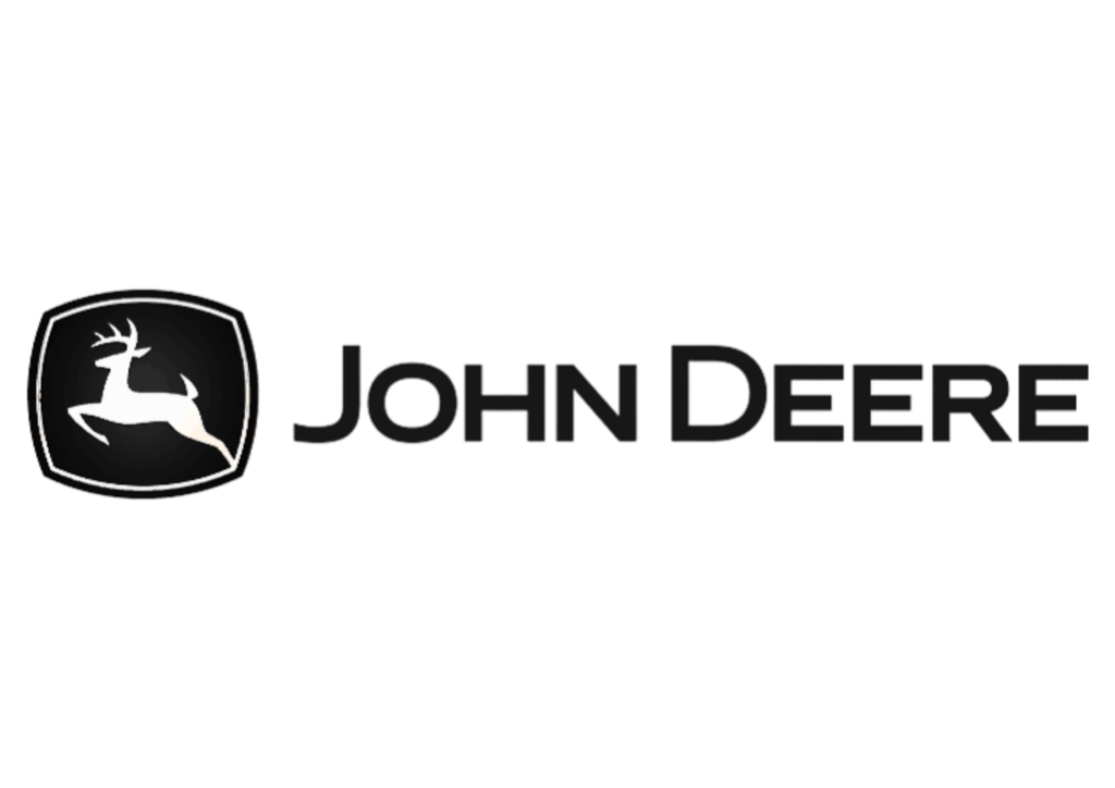 Logo resmi John Deere, spesialis mesin untuk sektor pertanian dan kehutanan dari Solusi Lancar Utama.